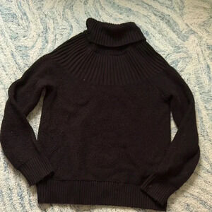 J.Crew mix, texture, ribbed turtleneck, classic sweater, medium